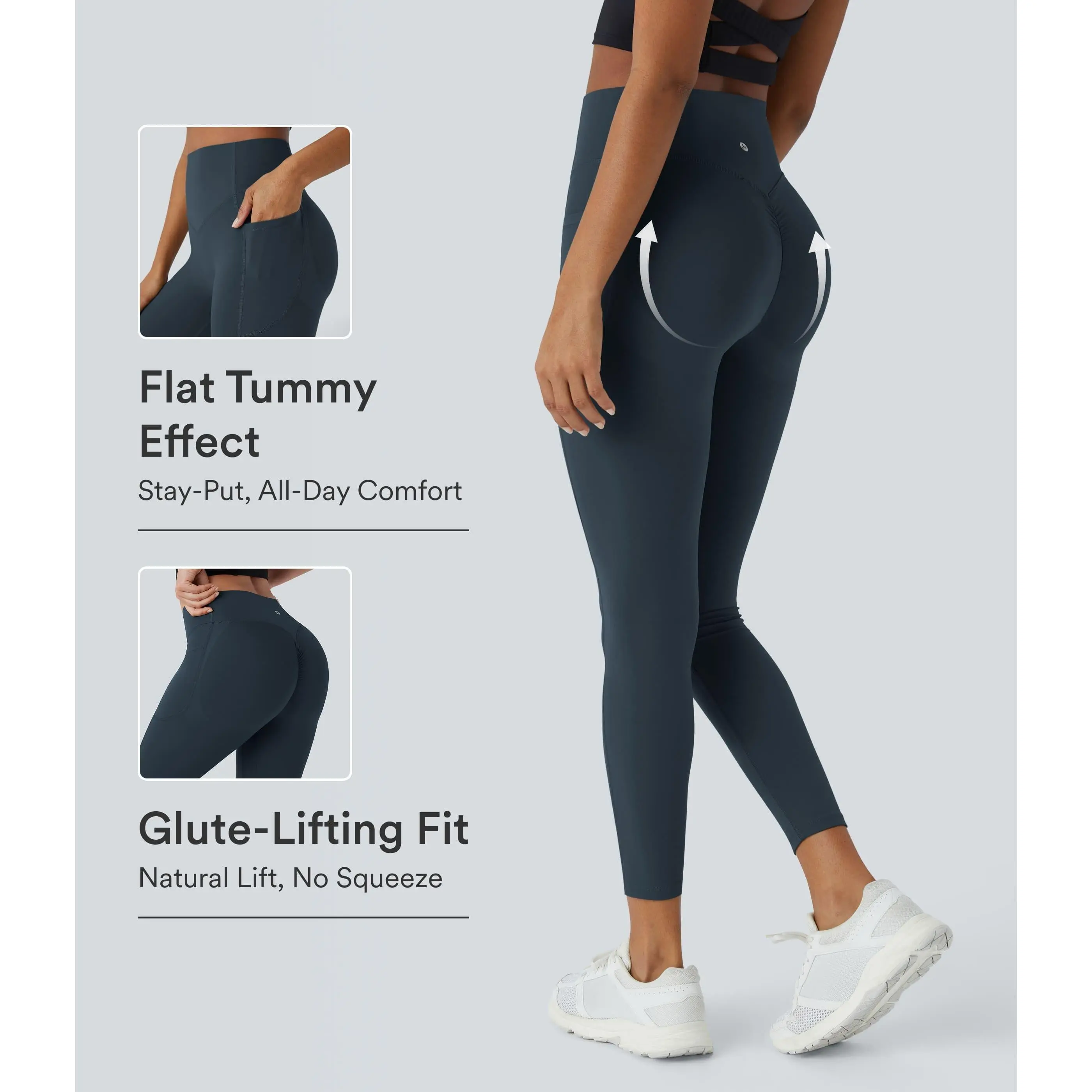 Halara UltraSculpt High Waisted Scrunch Butt Lifting Tummy Control Pocket Shaping Training Leggings #BackToSchool Halara UltraSculpt High Waisted Scrunch Butt Lifting Tummy Control Pocket Shaping Training Leggings #BackToSchool