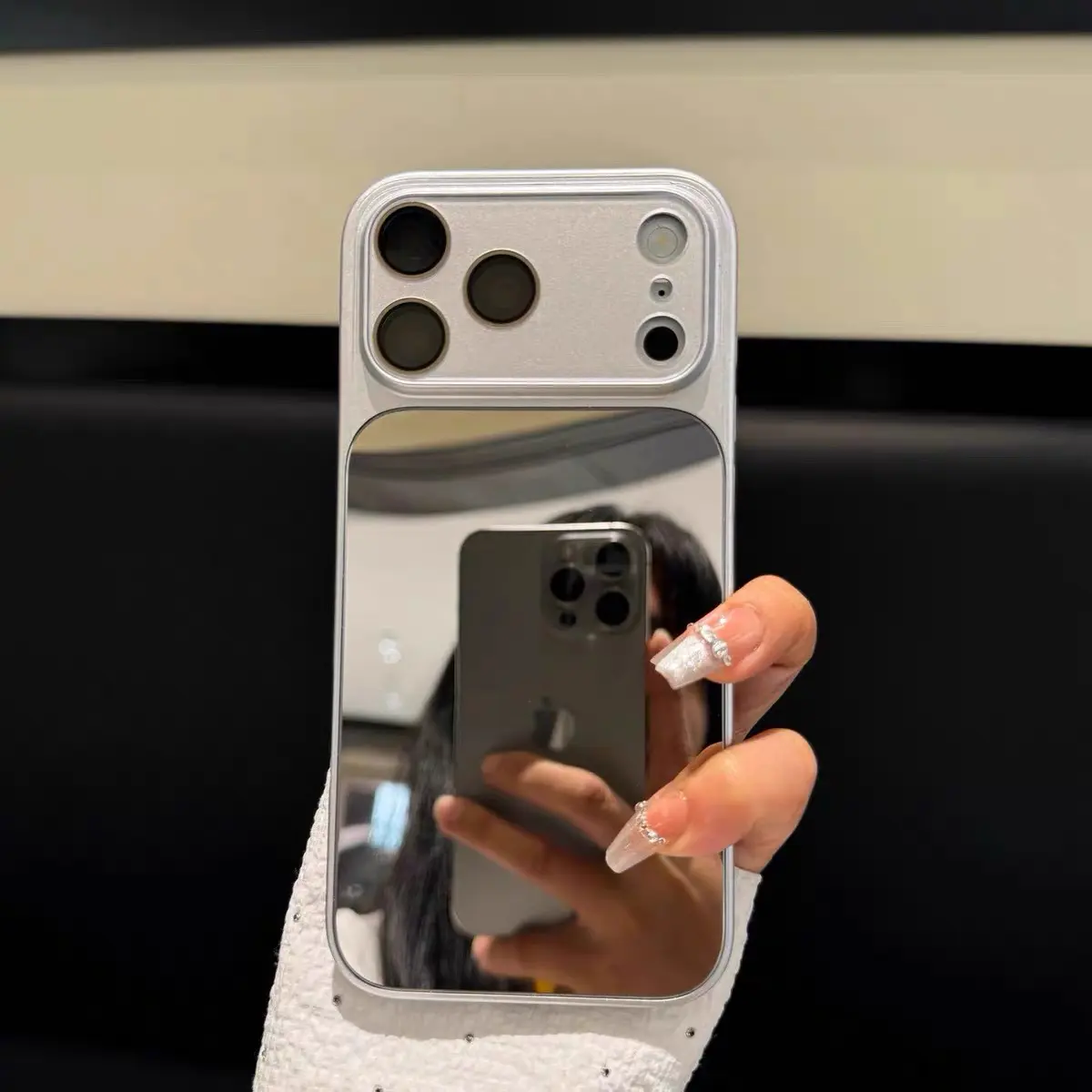 Mirror-Finish Protective Phone Case - Eco-Friendly, Anti-Fingerprint, All-Around Shockproof, Tempered Accessories, Drop Test Pass, Compatible with iPhone 13,14,15,16,17 Pro Max, Tpu