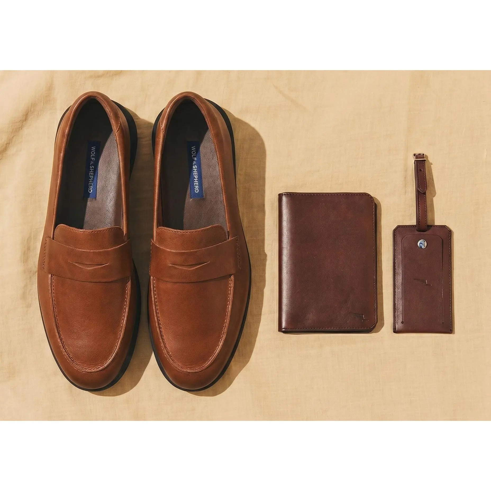 Leather Passport Holder & Bag Tag