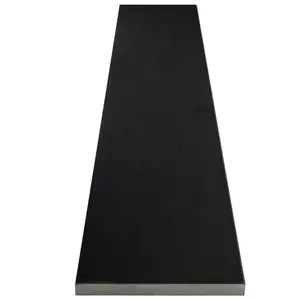 Absolute Black Granite Honed Matte Stone Shower Curb
