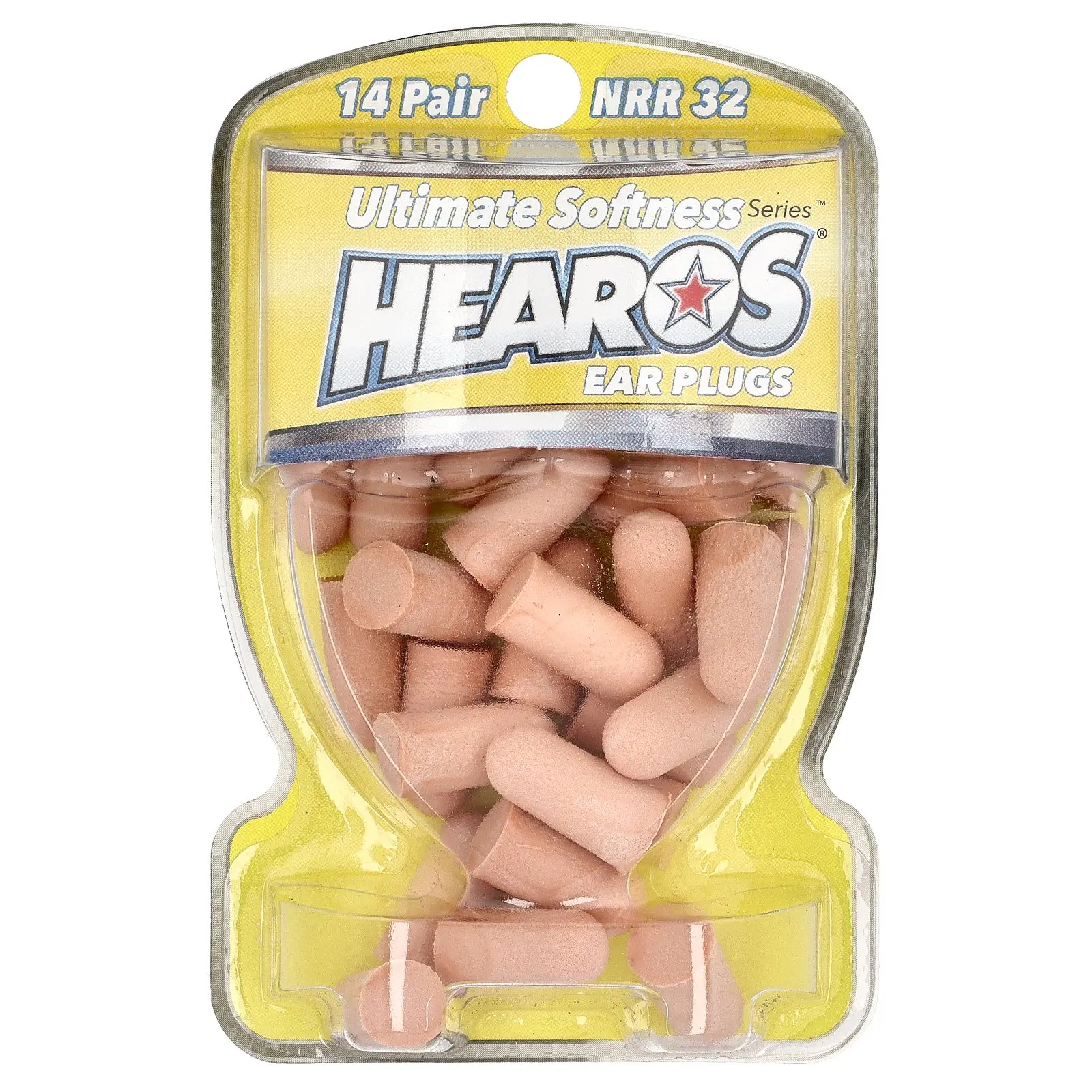 Hearos Ultimate Softness Series™ Ear Plugs, Yellow, NRR 32, 14 Pairs Hearos Ultimate Softness Series™ Ear Plugs, Yellow, NRR 32, 14 Pairs