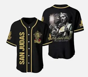 San Judas Tadeo Baseball Jersey – “Ruega Por Nosotros” Minimalist Mexico Faith, San Judas Baseball Jersey, Everyday Wear, No Fuss Style, Perfect Fit, Ultimate Comfort