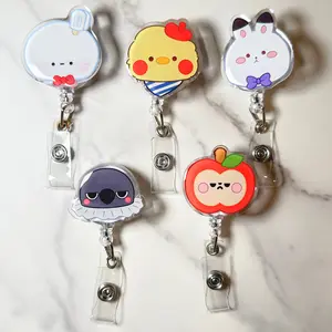 Love and Deepspace Chibi Plushies Emotes Resin Badge Reel