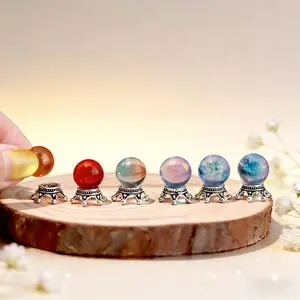 1:12 Scale Magic Theme Crystal Ball with Base, Decorative Figurine, Mini Decor Prop for Dollhouse and Micro Photography, Perfect for Collectors