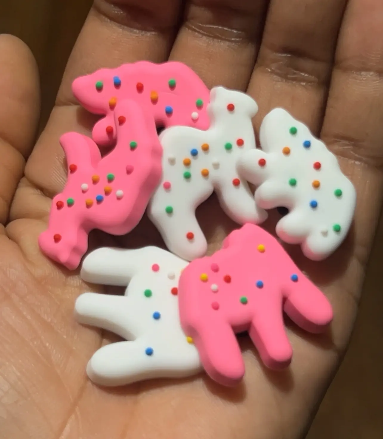 6 - pack circus animal cookie croc charms