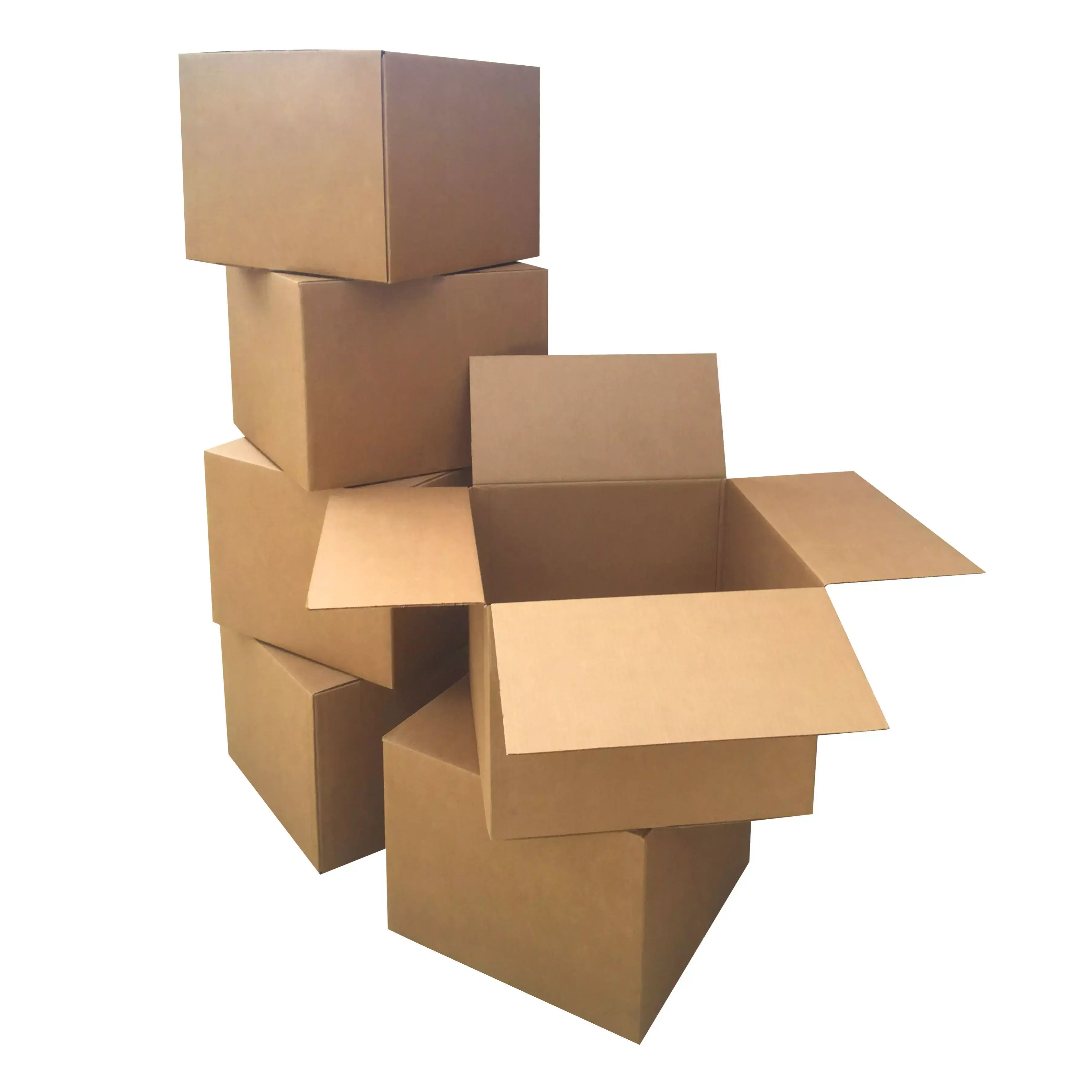 UBMOVE 8 Large Corrugated Moving Boxes 20" x 20" x 15" for College Dorm Room Studios & Senior Moves Easy Assembly Writable Surface