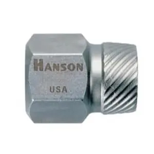 212 MAIN .25in Hex Head Multi-Spline Screw Extractor, Aggressive Left Hand Spiral Design, High Torque Hand Tool for Broken Bolts and Socket Screws
