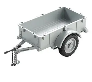 FMS RC Trailer for 1:18/1:12 RC Crawler RC Trucks Parts for FCX18 Land Cruiser 80 & 1:12 Rc Cars for Hauling Behind Car