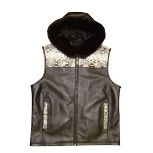 G-Gator - 902H Lambskin/Python Hooded Vest