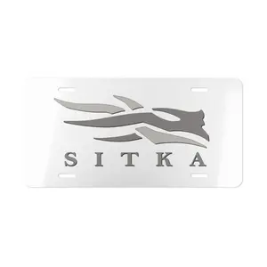 Custom Sitkaa Camo Vanity Plate With Camo Blackout V2