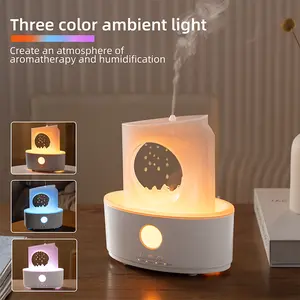 Jingyue water drop humidifier household large fog desktop essential oil aromatherapy machine night light wireless remote control  Room Appliances