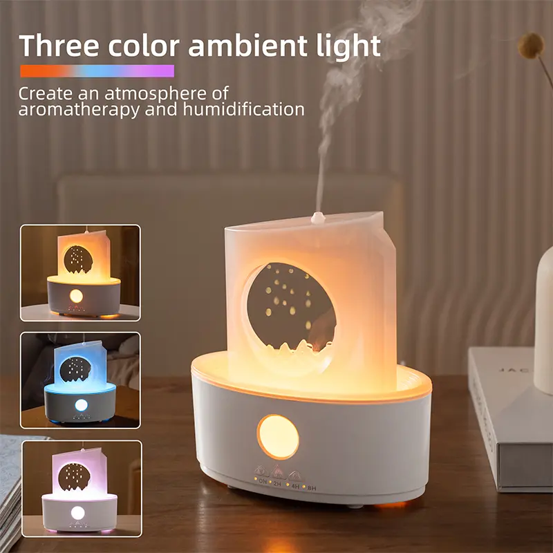 Jingyue water drop humidifier household large fog desktop essential oil aromatherapy machine night light wireless remote control  Room Appliances