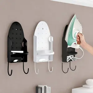[1pc Iron Hanging Rack] 2025 New Space-Saving Wall-Mounted Iron Hanging Storage Rack | 1pc Plastic Versatile Organizer with 2 Hooks for Door, Corner, Bedroom, Bathroom, Wardrobe | Perfect Gift for New Year, Birthday, Valentine's Day, Halloween, Christmas