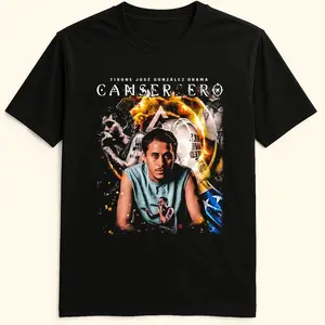 Canserbero Musica Comfy Tee Pure Cotton Fabric Casual Streetstyle Crew Neck Short Sleeve Soft-Washed T-Shirt Trendy Tops for Women for Men