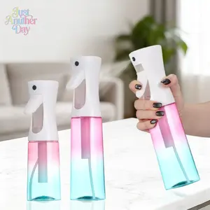 Bow Tie Pattern Pet Refillable Travel Spray Bottle, Pump Bottle, Professional High Pressure Atomizer, 200ML/300ML, Hair Styling Tool, Salon Beauty