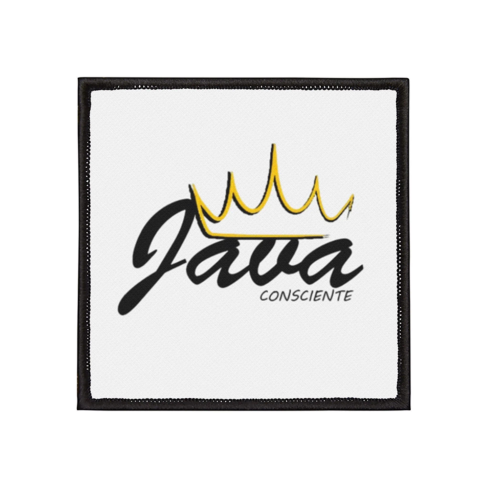 Java Consciente Iron-On Patches for Jackets, Bags, DIY Fashion, Personalized Gift, Custom Style Accessories