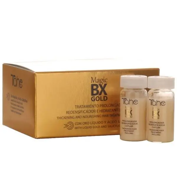 Tahe Magic Bx Gold 5x10ml Thickening and nourishing hair Treatment Prolong with Liquid Gold & Salicylic Acid