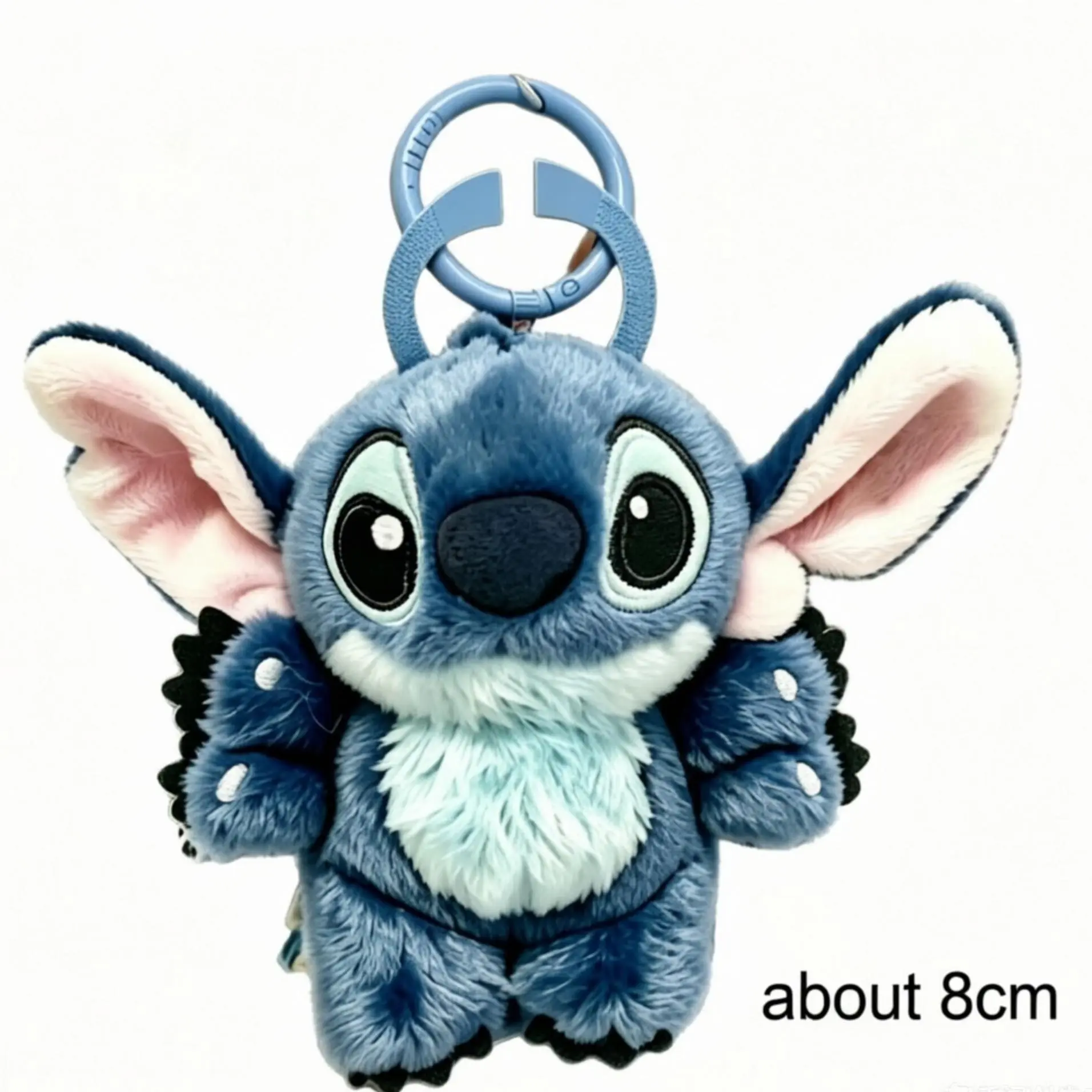 Disney 6-Armed Stitch Plush Keychain, Soft Huggable Stuffed Bag Pendant, Ideal Cute Collectible Gift for Star Fans & Kids’ Birthday Presents, Stuffed Toy, Back To School