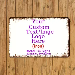 Custom Vintage Metal Tin Sign - 12x8in/30x20cm Nameplate Customized Signage, Rustic Wall-Mounted Iron Plaque, Home Decor Decoration, Ideal Gift for Home/Bar, English-Language Multifunctional Sign