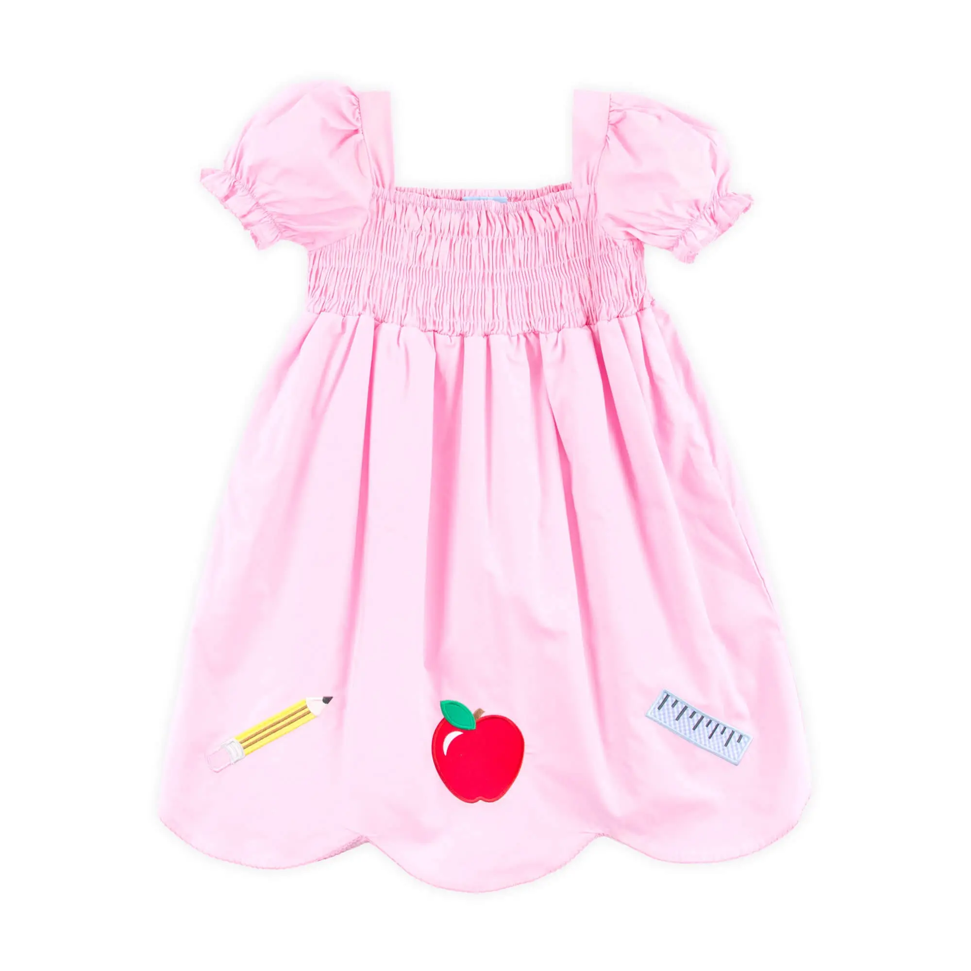 You Rule Pink Hannah Dress - Girls Appliqué Back to School Outfit