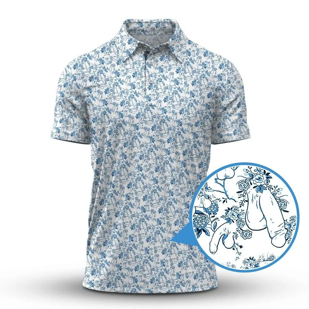 Funny Flower D Pattern Men s Bogey Golf Ball Polo Shirt Masters Golf Tennis Polo Tops Light Beer Mastẻ – Sizes S 5XL Gift for Him Casual Breathable, gameday polo, funny polo, Mens Polo, gift for him
