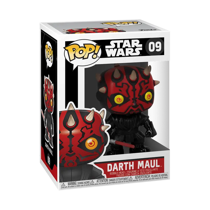 Funko Pop! Star Wars - Darth Maul #9 (Black Box) Collectible Pop Vinyl Figure