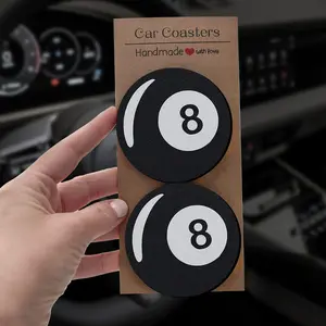 Premium Car Coasters Gift Choice, Trendy Tiktok Vehicle Accessory, Car Interior Decoration, Birthday Present, Valentine's Day Gift, Christmas Gift