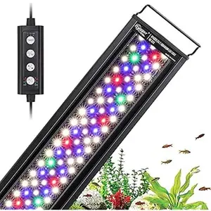 hygger 14W18W22W26W36W42W 24/7 Lighting Aquarium LED Light, Sunrise-Daylight-Moonlight Mode and DIY Mode, Adjustable Timer Adjustable Brightness Fish Tank Light with Extendable Bracket 7 Colors for Planted Tank