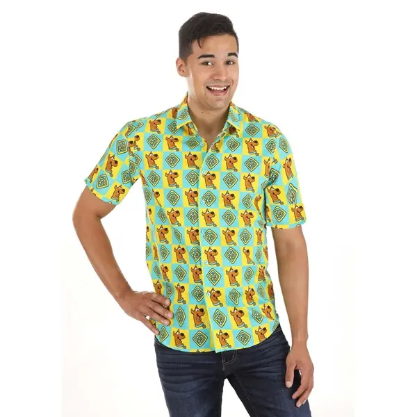 Adult Scooby Doo Collar Shirt, Casual, Jacket