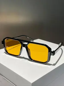 Unisex Fashionable Glasses, Casual Glasses for Everyday Wear, Fashion Accessories for Outdoor Activities, Trendy Beach Eyewear