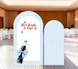 15-day Delivery She's Ready to Pop Arch Backdrop Cover: Soda Pop Theme Summer Baby Shower Decorations