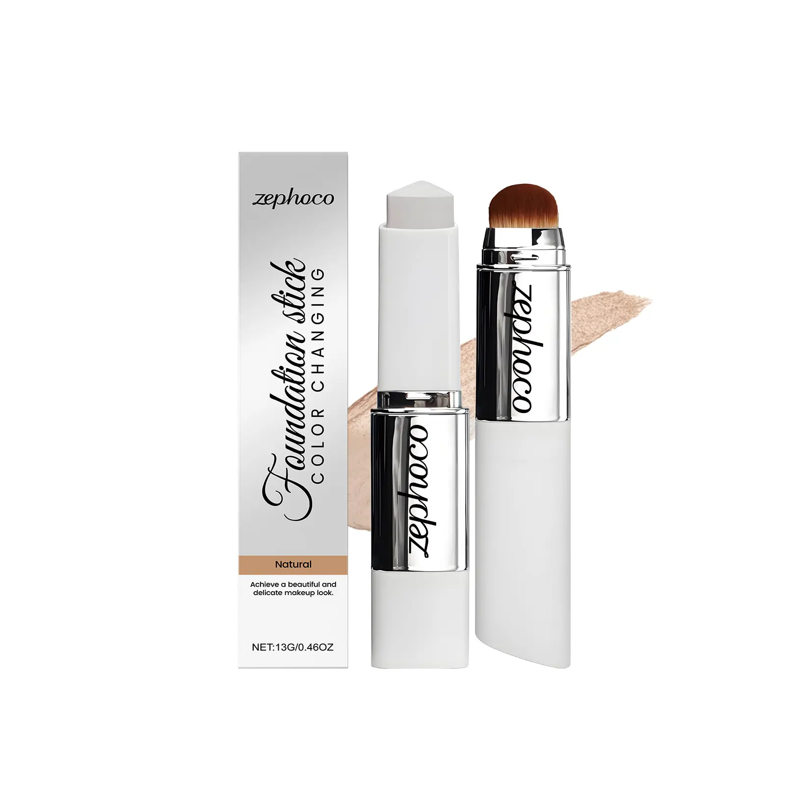Natural Concealer Stick, Color-Changing Matte Cream with Beeswax, Conceals Blemishes with Buildable Coverage, Face Makeup Cosmetic - 13g, Smoothing, Even Skin Tone, Foundation, Flawless, Youth, Blemish Cover, Cream Stick, All Skin Types, Aloe Barbadensis,