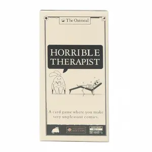 Horror Therapist Card Game Party Pack for 3-8 Players, Adult Humorous Cooperative Card Game, Premium Cards, Family Gathering Gift, Tabletop Games