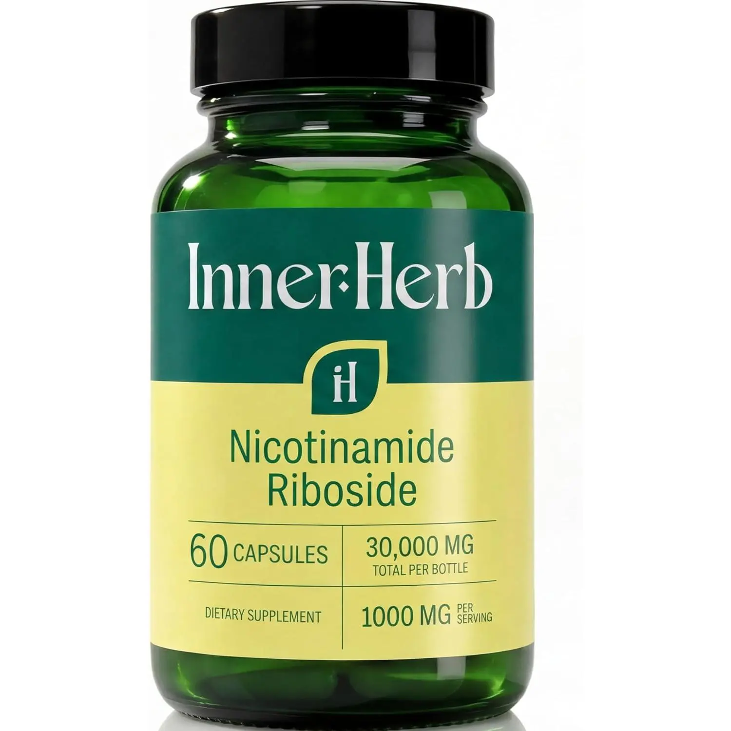 Nicotinamide Riboside NR 1000 mg Daily Capsule - Supplement for Adults (60 Capsules, 30 Servings)