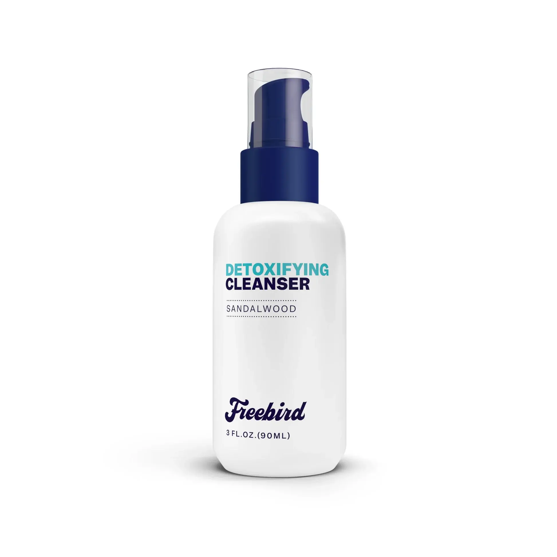 FREEBIRD Detoxifying Scalp Cleanser for Men, Daily Hydrating Hair, Face & Body Shampoo with Sandalwood for Oil Control, 90mL (3 fl oz) Bottle, Botanicals, Cream, No, Hair Care, Moisturizing, Scalp/Face/Body