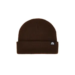 Autumn Headwear Simple Beanie in Brown