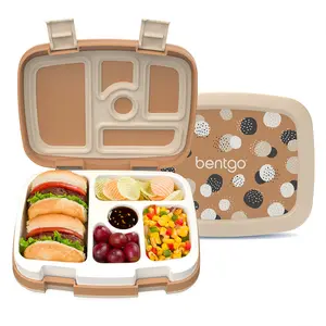 Bentgo Kids Whimsy & Wonder Prints Lunch Box - Kids Bento Box for Meal Prep, Lightweight, Reusable, Ideal for School Lunches - Stylish Tableware