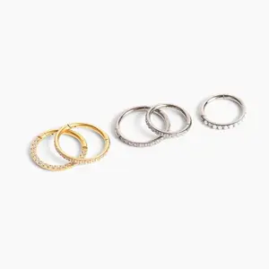16g Titanium Circle Clicker Hoop • Whimsigoth Opal Tragus Ring • Comfy Conch Hoop • Hypoallergenic Daith Piercing • Helix Cartilage Earring
