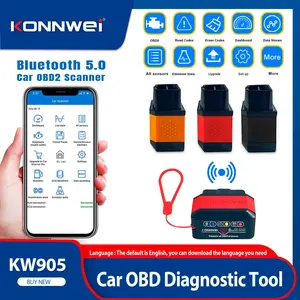 KONNWEI KW905 Bluetooth 5.0 OBD2 Scanner (2026) — ELM327 Code Reader for iPhone/Android