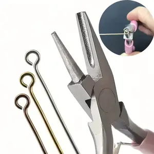 4.5 Inch Round Concave Pliers, Mini Precision Hand Tools Pliers for Wire Looping, Wire Bending Tools for DIY Jewelry Making, Hobby Projects
