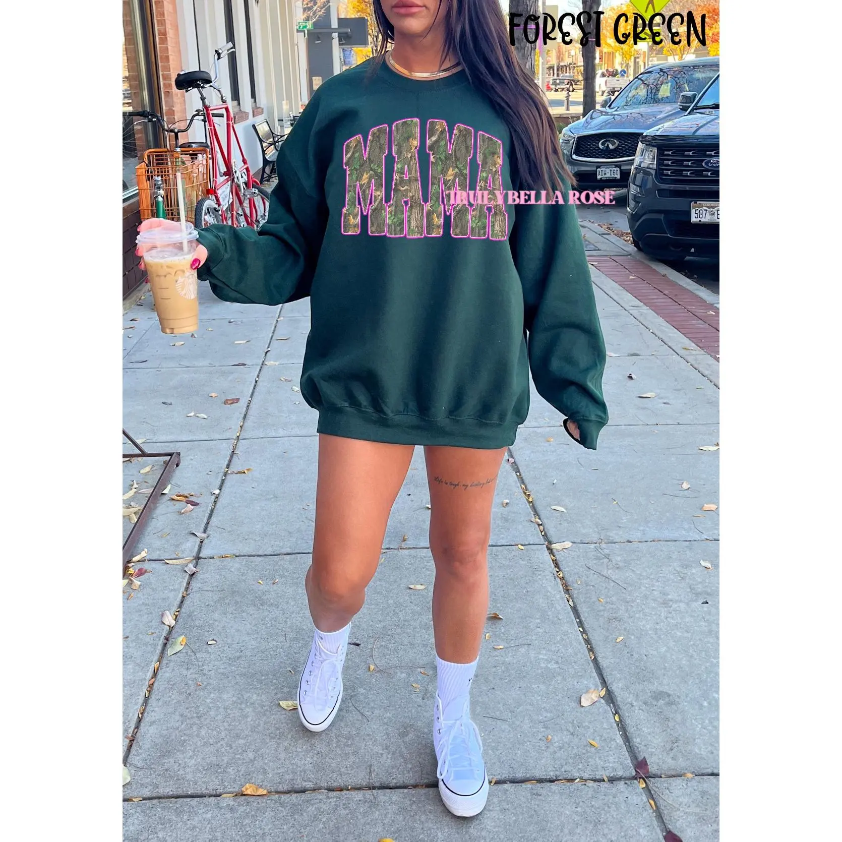 Mama camo neon pink sweatshirt, Gildan sweatshirt, mama sweatshirt