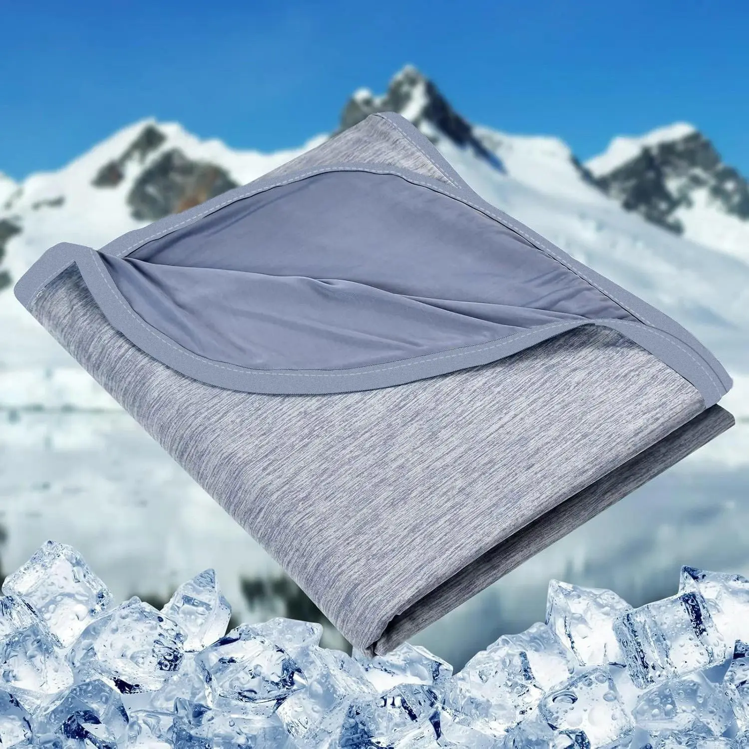 Cooling Blankets for Hot Sleepers, Queen King Size Summer Blanket, Lightweight Breathable Soft Material, Double Sided Enhanced Cooling for Night Sweat