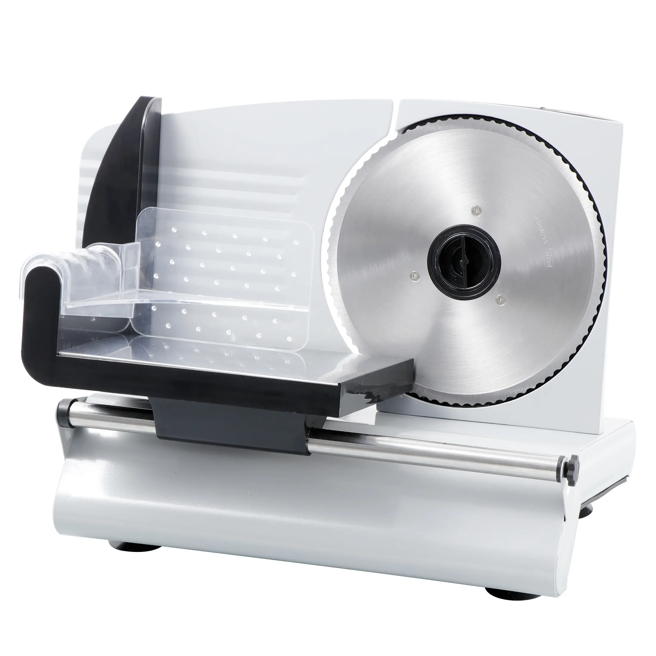 Segawe 7.5" Commercial Semi-Auto Stainless Steel Slicing Machine - 150W Kitchen Appliance with Durable Stainless Steel Blade, Food Pusher, Safety Features, Adjustable Settings, Durable Blade