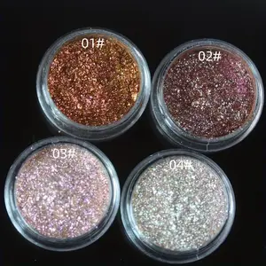Professional High Gloss Erasable Makeup Powder, Protein Bronze Rosewood Lilac Glitter Highlighter, Essential Beauty Cosmetics, Single Item
