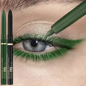 1PC Waterproof No-Smudge Eyeliner Gel Pen | Long-Lasting Smooth Application, Green - Eye Makeup Cosmetics for Women, Waterproof Eyeliner Pencil, Eye Makeup Product
