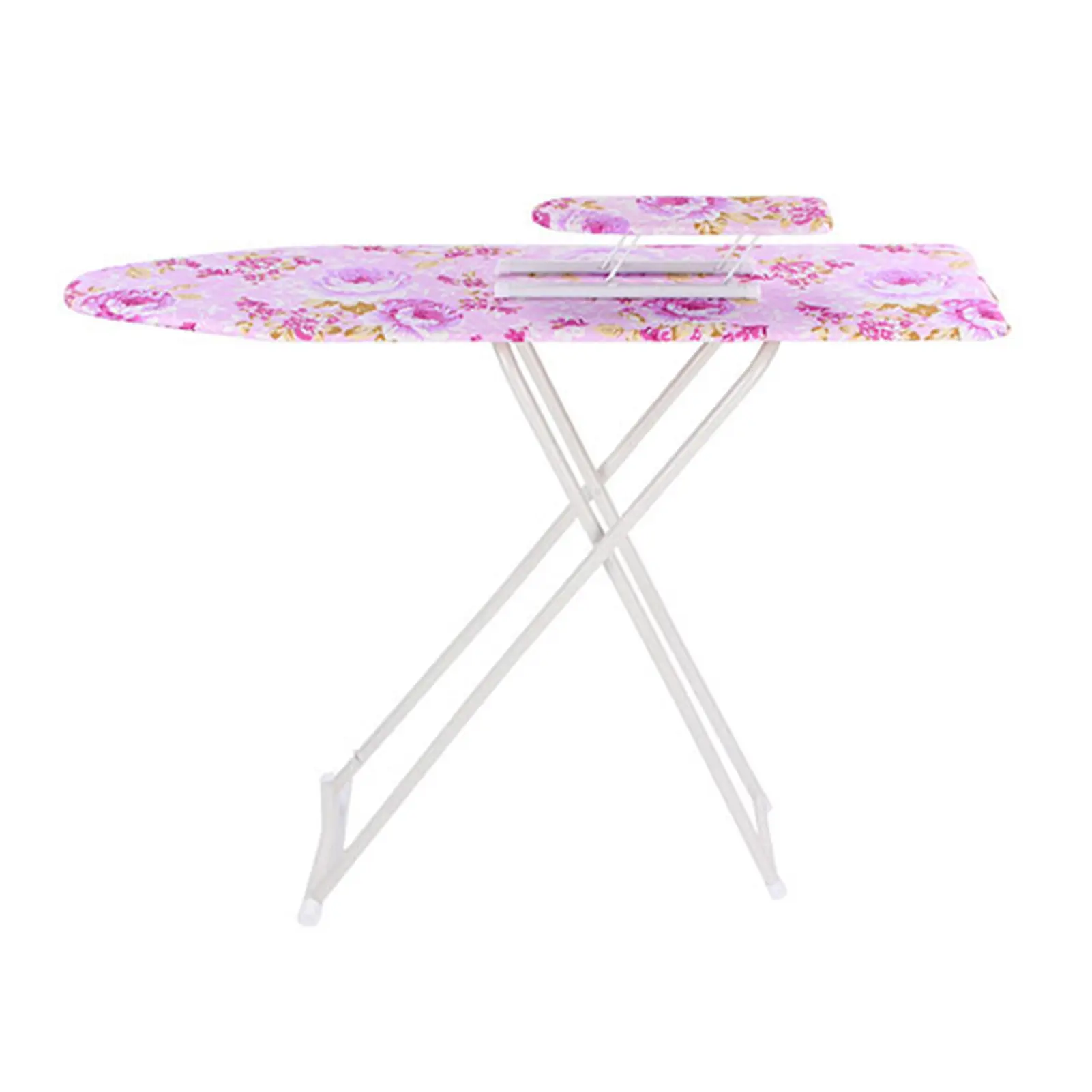 Foldable Ironing Board (36x12 in) - Adjustable Height Portable Home Laundry Tool with Heat-Proof Cover, Iron Rest, Silicone-Enhanced Sleeve Board, Wooden Top, Metal Frame, Wall-Mount & Over-the-Door Options for Laundry Room, Over-The-Door Iron Board, Port