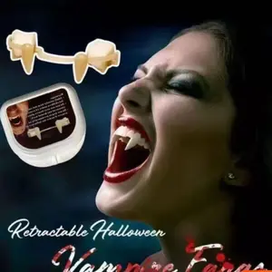 Exclusive for Halloween Vampire Zombie Teeth Cosplay Makeup Ball Props Dentures Party