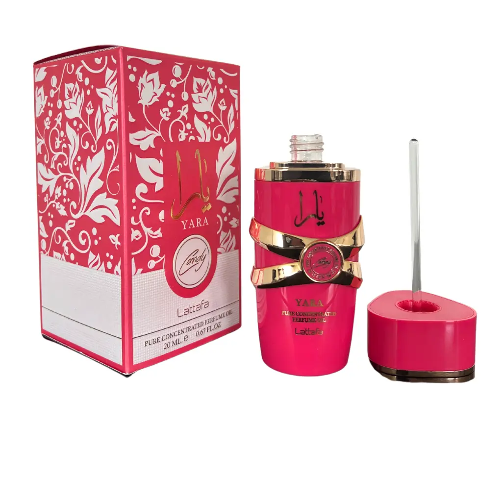 Lattafa | Yara | Candy | Women's Fragrance | 20 ML | Concentrated Oil | Green Mandarin - Blackcurrant & Strawberry Fizz Candy