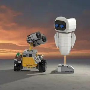 Wall E and Eva Domestic Mini Robot Building Blocks Educational Intellectual Assembly Bricks Toy for Kids Children Birthday Gift