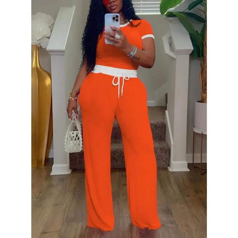 Two Piece Set Tracksuit Summer Women Casual Home Set